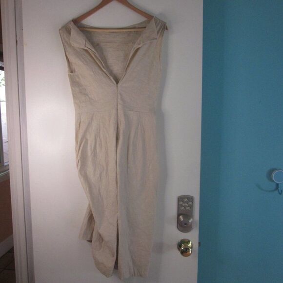 Malloni Italian Linen Stretch Sheath Dress Size 40 / 2 - Picture 8 of 12